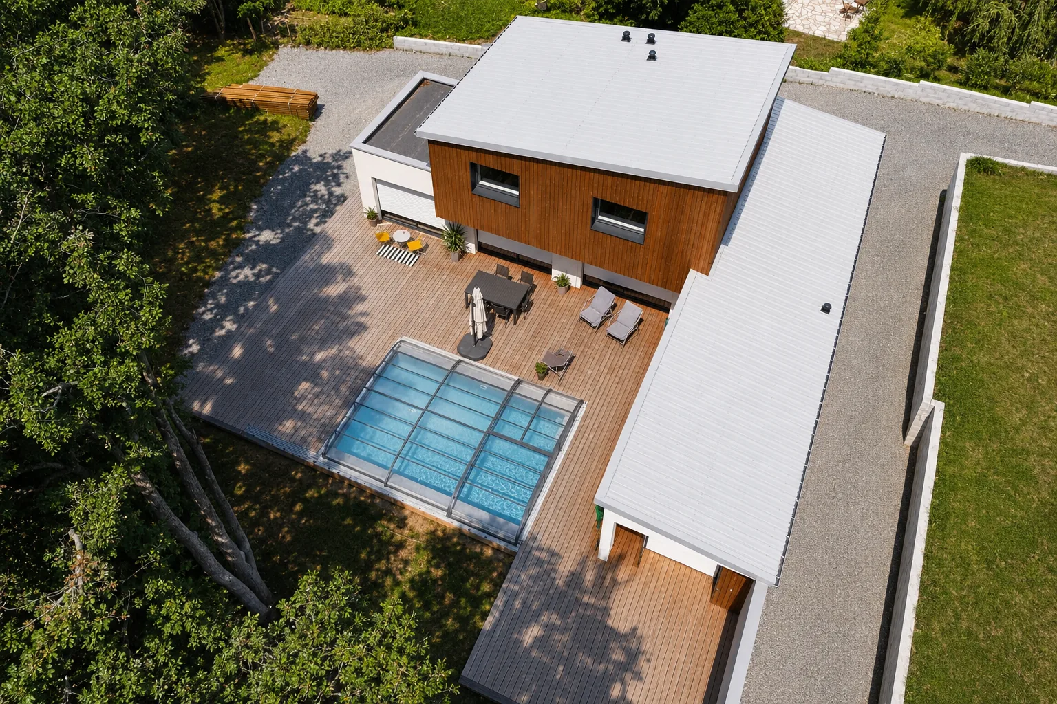 DANS LES BOIS, construction d'une maison individuelle, agglomération nantaise (44)