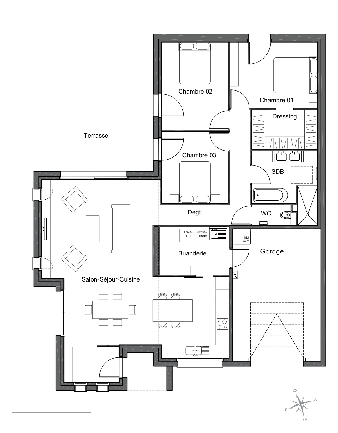 Cliquer pour agrandir le plan Plan du projet DOUBLE MIXTE