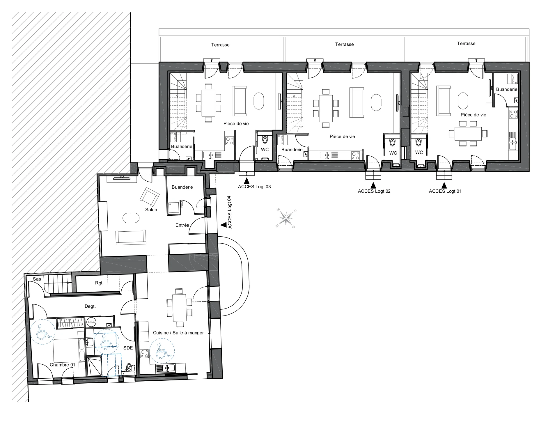 Plan du rez-de-chaussée, HERITAGE